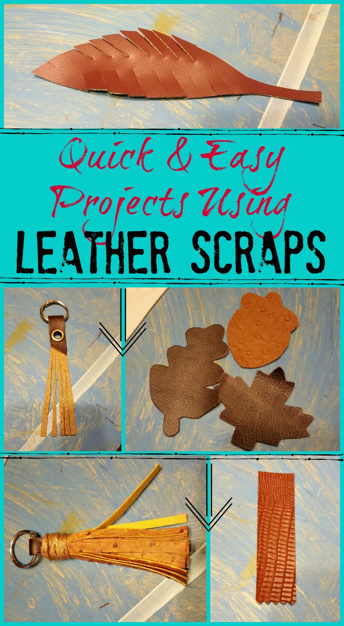 3 QUICK LEATHER PROJECTS using just SCRAPS