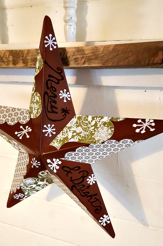 Metal Barn Star Christmas Remake Teadoddles